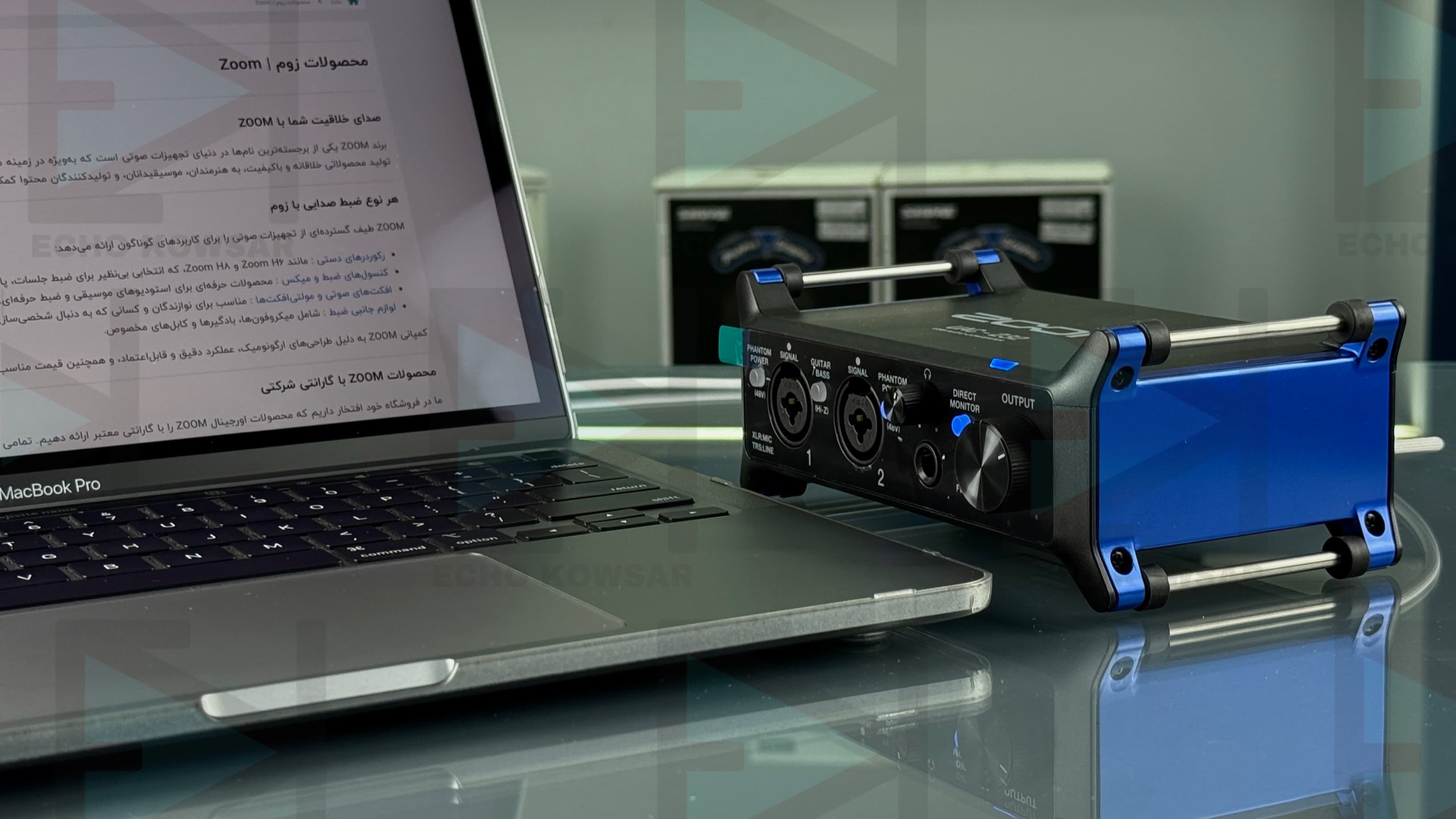 کارتصدا ZOOM UAC 232 از نمای کنار