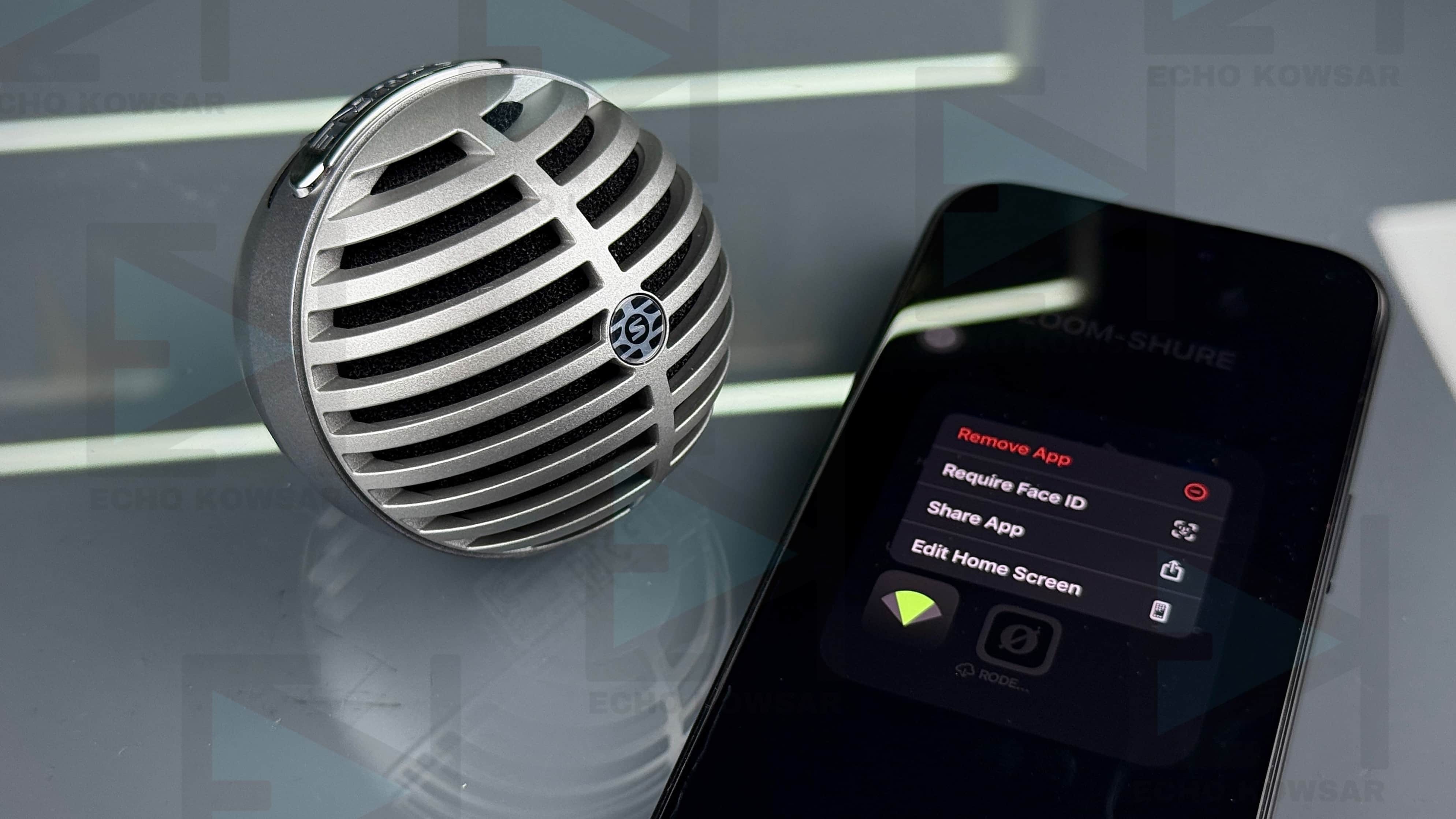 میکروفن SHURE MV5 USB با اپلیکیسن اختصاصی