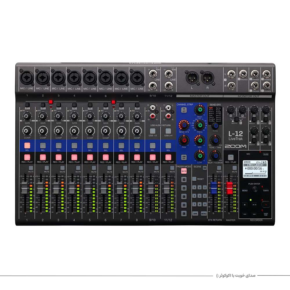 میکسر دیجیتال زوم مدل ZOOM LIVETRAK L-12